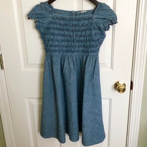 Denim Ruffle Dress | Lands’ End | 10